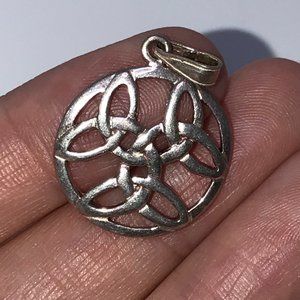 Sterling Silver Triple Triquetra Pendant